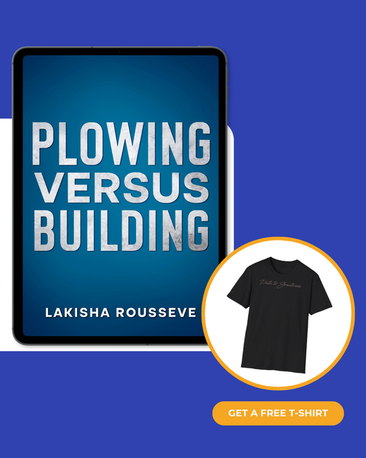 Plowing vs Building eBook + T-Shirt Bundle